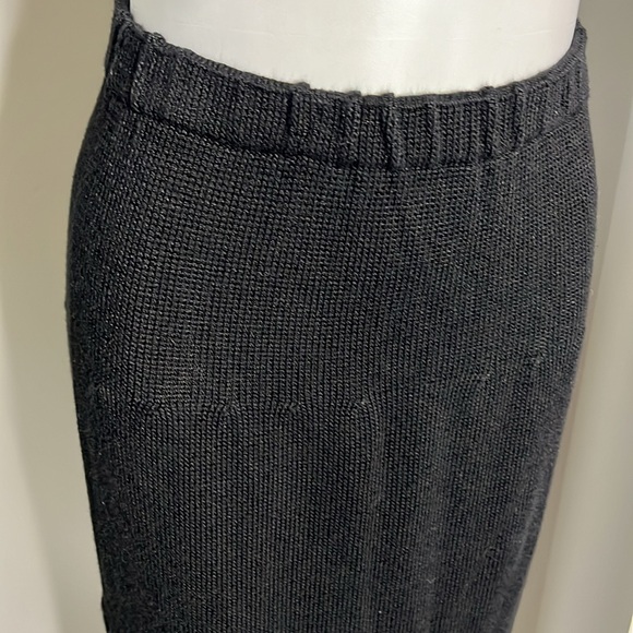 Casa Kaos Midi Black Knit Skirt - Picture 2 of 5